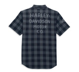 Men's Shed Font One Pocket Plaid Shirt 96186-22VM