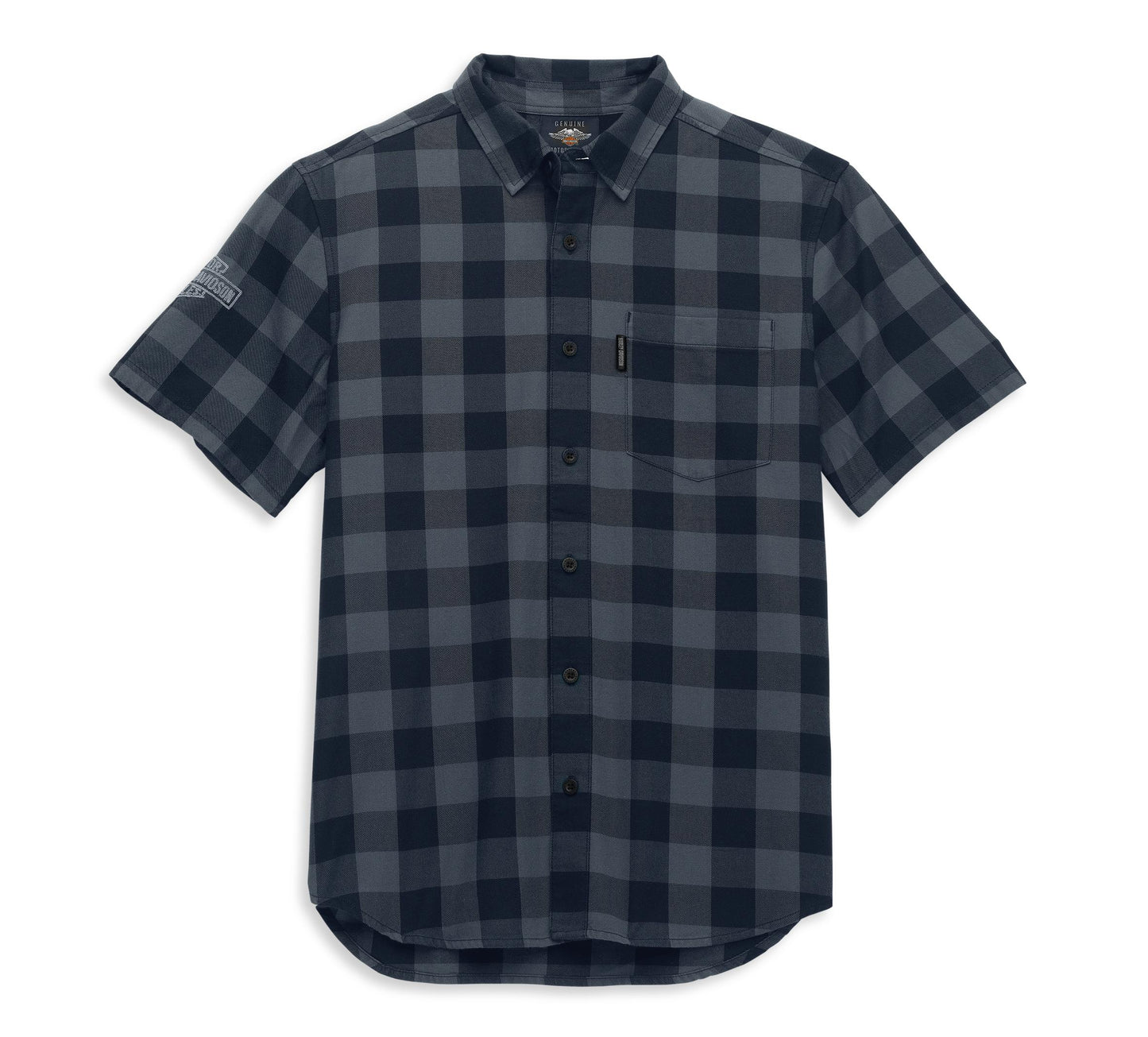 Men's Shed Font One Pocket Plaid Shirt 96186-22VM