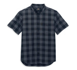 Men's Shed Font One Pocket Plaid Shirt 96186-22VM