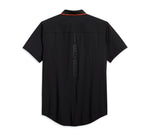 HARLEY-DAVIDSON® MEN'S LASER CUT POCKET STRETCH SHIRT 96267-20VH