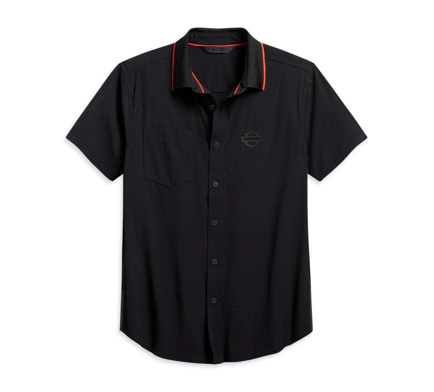 HARLEY-DAVIDSON® MEN'S LASER CUT POCKET STRETCH SHIRT 96267-20VH