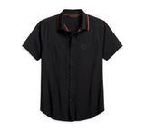 HARLEY-DAVIDSON® MEN'S LASER CUT POCKET STRETCH SHIRT 96267-20VH