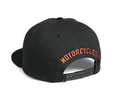 Men's Staple Snapback - Black Beauty with Orange 97604-22VM