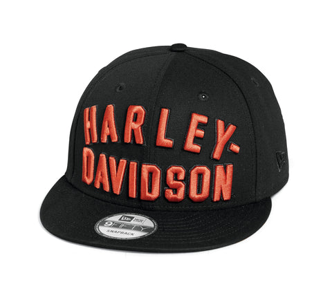 Men's Staple Snapback - Black Beauty with Orange 97604-22VM