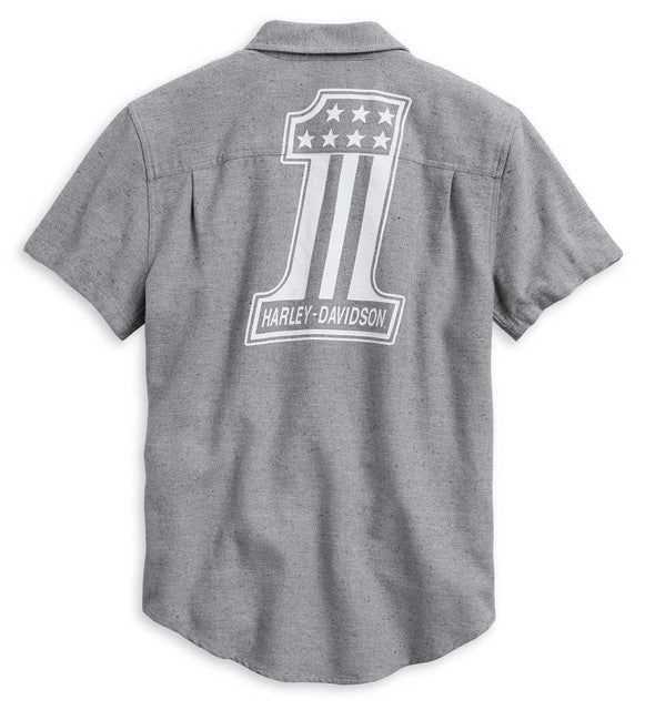 Harley-Davidson® Men's #1 Graphic Short Sleeve Casual Shirt 99006-20VM