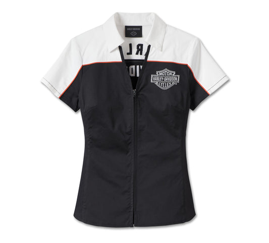 Women's Harley-Davidson® Elemental Zip Front Shirt 99024-23VW