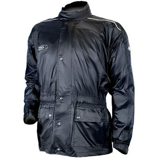 MOTODRY LIGHTNING BLACK WATERPROOF JACKET CMJL0