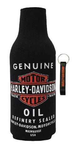 Harley-Davidson® Genuine Oil Zippered Bottle Wrap w/Bottle Opener