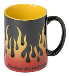 Harley-Davidson® Core Sculpted Flames Coffee Mug - HDX-98604