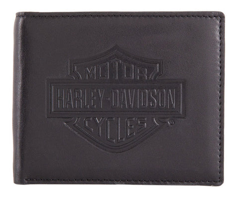 Harley-Davidson® Men's Classic Bi-Fold RFID Wallet w/ Coin Pocket HDMWA11487