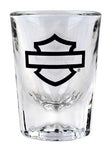 Harley-Davidson® Insignia B&S Short Fluted Bevel Shot Glass - 2 oz. SG34471